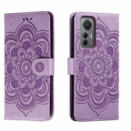 Sun Mandala Embossing Pattern Phone Leather Case, For Xiaomi Redmi Note 12 Pro 5G Global, For Xiaomi 12 Lite, For Xiaomi 13