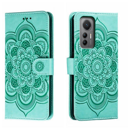 Sun Mandala Embossing Pattern Phone Leather Case, For Xiaomi Redmi Note 12 Pro 5G Global, For Xiaomi 12 Lite, For Xiaomi 13