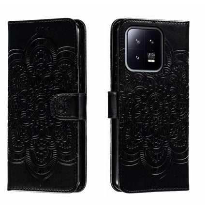 Sun Mandala Embossing Pattern Phone Leather Case, For Xiaomi Redmi Note 12 Pro 5G Global, For Xiaomi 12 Lite, For Xiaomi 13