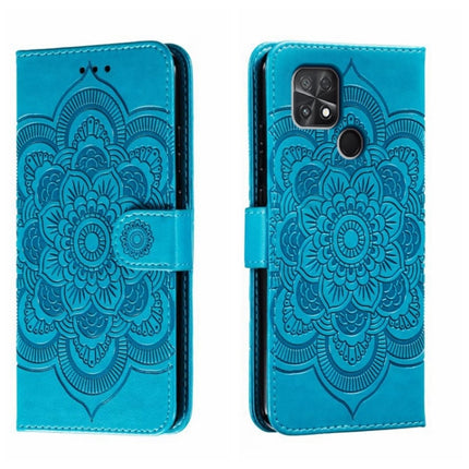 Sun Mandala Embossing Pattern Phone Leather Case, For Xiaomi Poco C40, For Xiaomi Poco M4 Pro