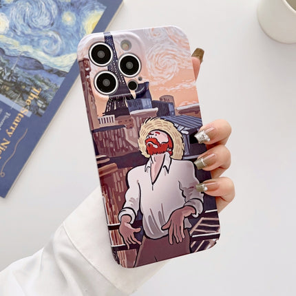 Precise Hole Oil Painting Glossy PC Phone Case, For iPhone 14, For iPhone 14 Plus, For iPhone 14 Pro, For iPhone 14 Pro Max, For iPhone 13, For iPhone 13 Pro, For iPhone 13 Pro Max, For iPhone 12