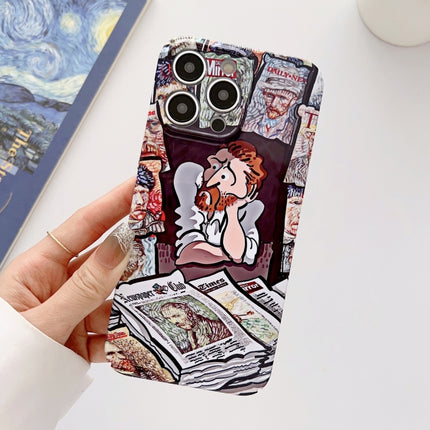Precise Hole Oil Painting Glossy PC Phone Case, For iPhone 14, For iPhone 14 Plus, For iPhone 14 Pro, For iPhone 14 Pro Max, For iPhone 13, For iPhone 13 Pro, For iPhone 13 Pro Max, For iPhone 12