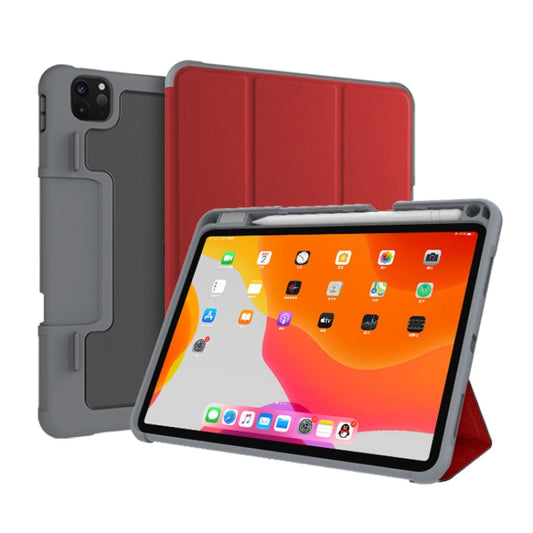 Mutural Horizontal Flip PC + TPU + PU Ledertasche mit Halter und Stiftschlitz, für iPad Pro 11 Zoll (2021) / (2020), für iPad Pro 12,9 Zoll 2022 / 2021 / 2020