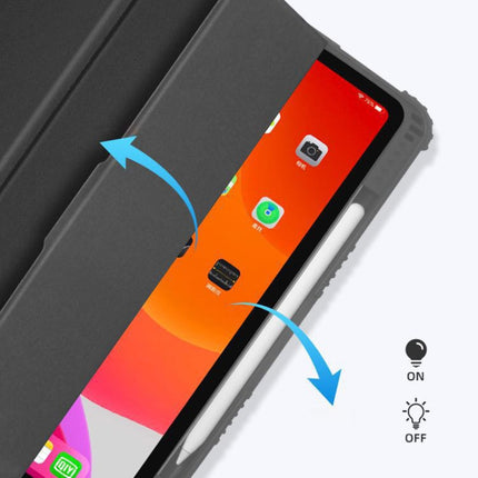 Mutural Horizontal Flip PC + TPU + PU Ledertasche mit Halter und Stiftschlitz, für iPad Pro 11 Zoll (2021) / (2020), für iPad Pro 12,9 Zoll 2022 / 2021 / 2020