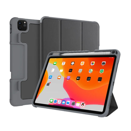 Mutural Horizontal Flip PC + TPU + PU Ledertasche mit Halter und Stiftschlitz, für iPad Pro 11 Zoll (2021) / (2020), für iPad Pro 12,9 Zoll 2022 / 2021 / 2020