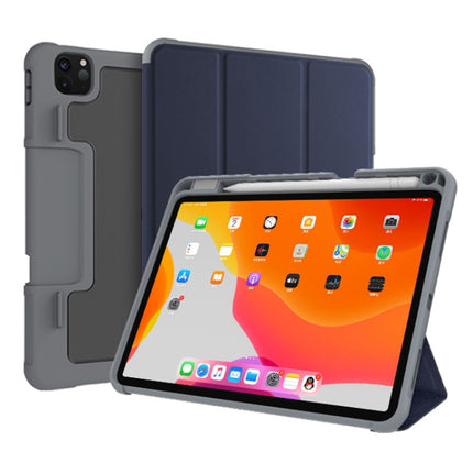 Mutural Horizontal Flip PC + TPU + PU Ledertasche mit Halter und Stiftschlitz, für iPad Pro 11 Zoll (2021) / (2020), für iPad Pro 12,9 Zoll 2022 / 2021 / 2020