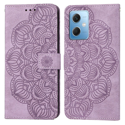 Mandala Embossed Flip Leather Phone Case, For Samsung Galaxy A24 4G, For Xiaomi Redmi 12C, For Xiaomi Redmi Note 12 4G Global, For Xiaomi Redmi Note 12 5G Global/Poco X5, For Xiaomi Redmi Note 12 Pro 5G/Poco X5 Pro