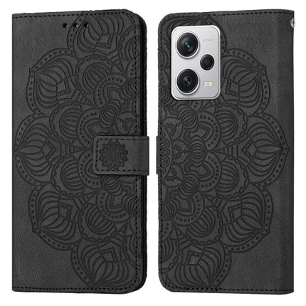 Mandala Embossed Flip Leather Phone Case, For Samsung Galaxy A24 4G, For Xiaomi Redmi 12C, For Xiaomi Redmi Note 12 4G Global, For Xiaomi Redmi Note 12 5G Global/Poco X5, For Xiaomi Redmi Note 12 Pro 5G/Poco X5 Pro