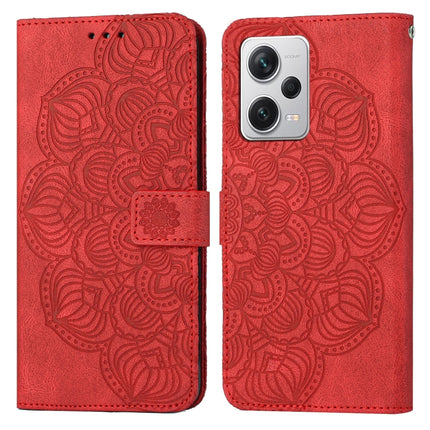 Mandala Embossed Flip Leather Phone Case, For Samsung Galaxy A24 4G, For Xiaomi Redmi 12C, For Xiaomi Redmi Note 12 4G Global, For Xiaomi Redmi Note 12 5G Global/Poco X5, For Xiaomi Redmi Note 12 Pro 5G/Poco X5 Pro