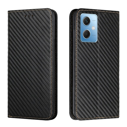 Carbon Fiber Texture Magnetic Flip Leather Phone Case, For Samsung Galaxy A24 4G, For Xiaomi Redmi 12C, For Xiaomi Redmi Note 12 4G Global, For Xiaomi Redmi Note 12 5G Global/Poco X5