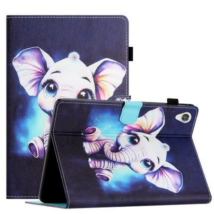 Coloured Drawing Stitching Smart Leather Tablet Case, For Lenovo Tab M10 Gen 3, For Lenovo Tab M10 HD Gen 2, For Lenovo Tab M10 Plus 3rd Gen, For Lenovo M10 Plus X606F