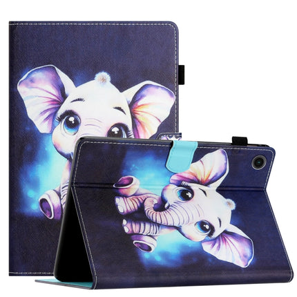 Coloured Drawing Stitching Smart Leather Tablet Case, For Lenovo Tab M10 Gen 3, For Lenovo Tab M10 HD Gen 2, For Lenovo Tab M10 Plus 3rd Gen, For Lenovo M10 Plus X606F