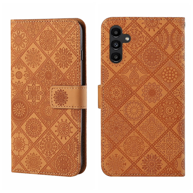Ethnic Style Embossed Pattern Leather Phone Case, For Samsung Galaxy A24 4G, For Xiaomi Redmi 12C, For Xiaomi Redmi Note 12 4G Global