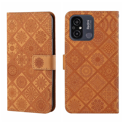 Ethnic Style Embossed Pattern Leather Phone Case, For Samsung Galaxy A24 4G, For Xiaomi Redmi 12C, For Xiaomi Redmi Note 12 4G Global