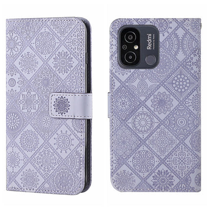 Ethnic Style Embossed Pattern Leather Phone Case, For Samsung Galaxy A24 4G, For Xiaomi Redmi 12C, For Xiaomi Redmi Note 12 4G Global