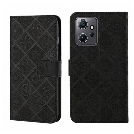 Ethnic Style Embossed Pattern Leather Phone Case, For Samsung Galaxy A24 4G, For Xiaomi Redmi 12C, For Xiaomi Redmi Note 12 4G Global