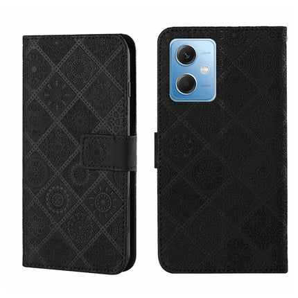 Ethnic Style Embossed Pattern Leather Phone Case, For Xiaomi Redmi Note 12 5G Global/Poco X5, For Xiaomi Redmi Note 12 Pro 5G/Poco X5 Pro