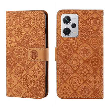 Ethnic Style Embossed Pattern Leather Phone Case, For Xiaomi Redmi Note 12 5G Global/Poco X5, For Xiaomi Redmi Note 12 Pro 5G/Poco X5 Pro