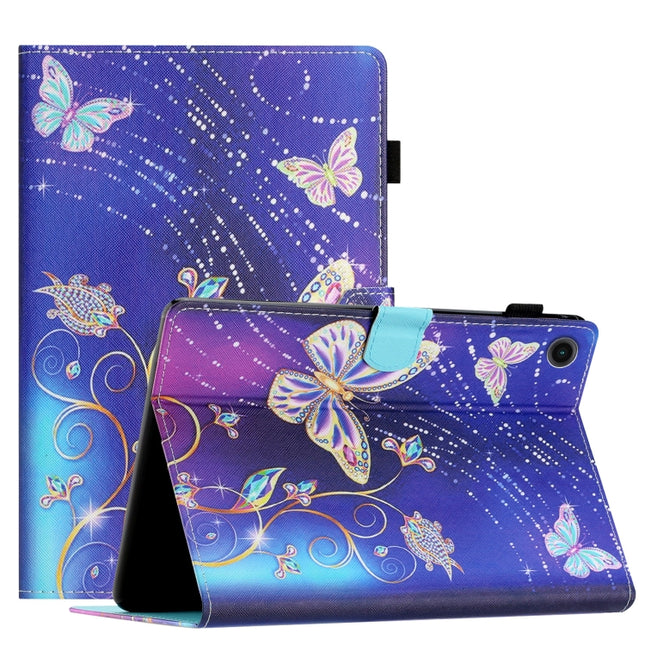 Coloured Drawing Stitching Smart Leather Tablet Case, For Samsung Galaxy Tab A 10.1 2019 T510/T515, For Huawei MatePad T10 / T10s / Enjoy Tablet 2