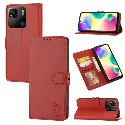 Embossed Happy Cat Pattern Flip Leather Phone Case, For Xiaomi 13, For Xiaomi 13 Pro, For OPPO A17, For Samsung Galaxy A14 5G