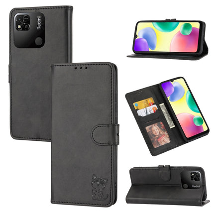 Embossed Happy Cat Pattern Flip Leather Phone Case, For Xiaomi 13, For Xiaomi 13 Pro, For OPPO A17, For Samsung Galaxy A14 5G