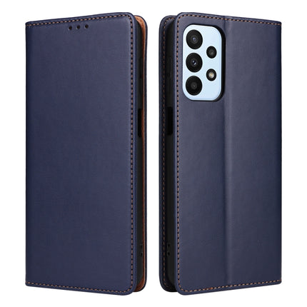 Fierre Shann PU Genuine Leather Texture Leather Phone Case, For Samsung Galaxy A14 5G, For Samsung Galaxy A23, For Samsung Galaxy A34 5G