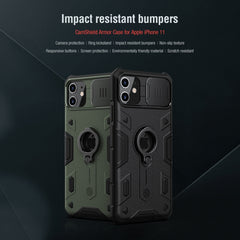 NILLKIN Shockproof CamShield Armor Protective Case with Invisible Ring Holder, For iPhone 11, For iPhone 11 Pro, For iPhone 11 Pro Max