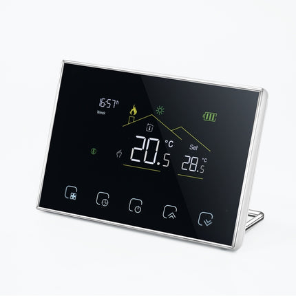 BHT-8000RF-VA- GBCW Wireless Smart LED Screen Thermostat With WiFi, Specification:Electric / Boiler Heating, Electric Heating, Electric Boiler Heating, Boiler Heating, Water Heating, Hydroelectric Heating, Water Boiler Heating