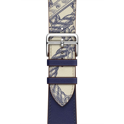 Silk Screen Pattern Leather Watchband, For Apple Watch Series 7 41mm / 6 & SE & 5 & 4 40mm / 3 & 2 & 1 38mm, For Apple Watch Series 8&7 45mm / SE 2&6&SE&5&4 44mm / 3&2&1 42mm, For Apple Watch Series 8&7 41mm / SE 2&6&SE&5&4 40mm / 3&2&1 38mm           ...