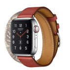 For Apple Watch Series 8&7 41mm / SE 2&6&SE&5&4 40mm / 3&2&1 38mm / Brick Red