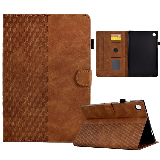 Rhombus Embossed Leather Tablet Case, For Huawei MatePad SE