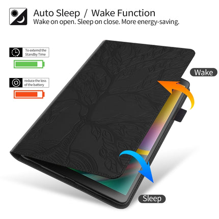 Life Tree Embossed Flip Leather Tablet Case, For Huawei Matepad SE 10.4 2022, For Lenovo Tab M9
