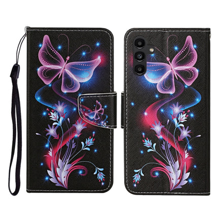 Colored Drawing Pattern Flip Leather Phone Case, For Samsung Galaxy A24 4G