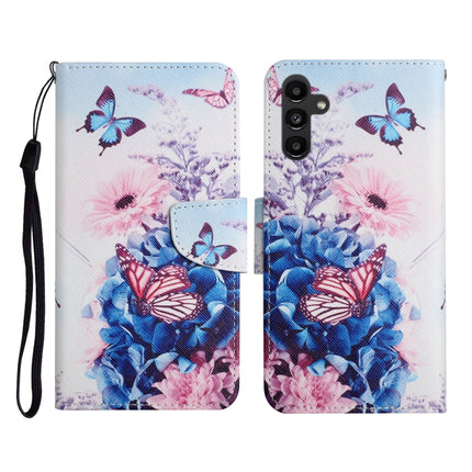 Colored Drawing Pattern Flip Leather Phone Case, For Samsung Galaxy A24 4G