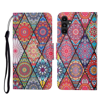 Colored Drawing Pattern Flip Leather Phone Case, For Samsung Galaxy A24 4G