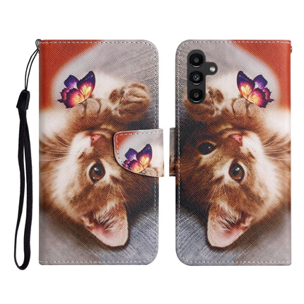 Colored Drawing Pattern Flip Leather Phone Case, For Samsung Galaxy A24 4G