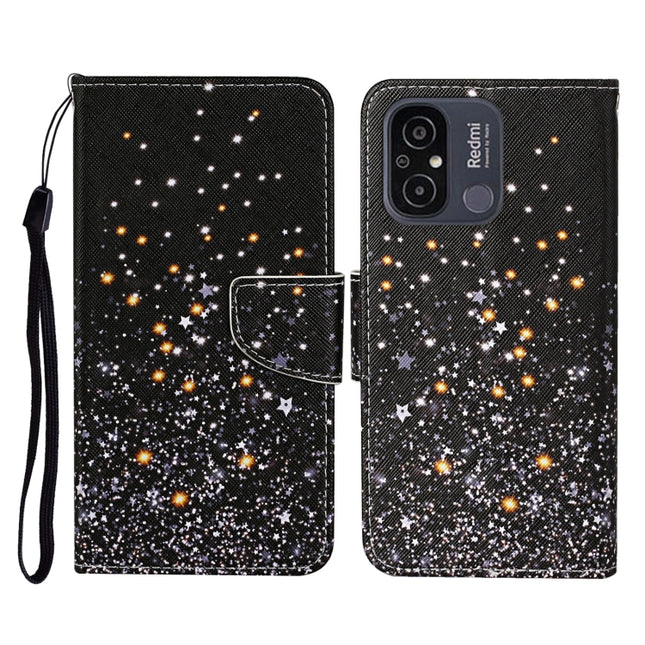 Colored Drawing Pattern Flip Leather Phone Case, For Xiaomi Redmi 12C