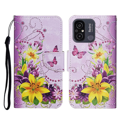 Colored Drawing Pattern Flip Leather Phone Case, For Xiaomi Redmi 12C