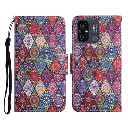 Colored Drawing Pattern Flip Leather Phone Case, For Xiaomi Redmi 12C