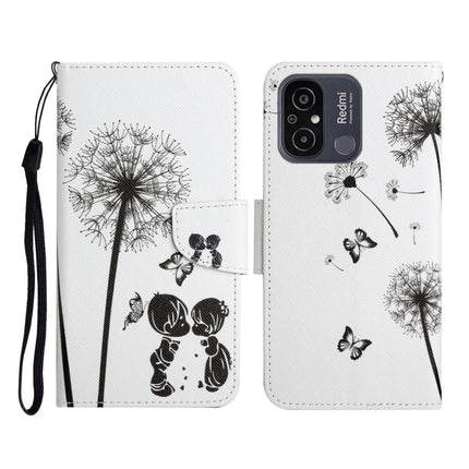 Colored Drawing Pattern Flip Leather Phone Case, For Xiaomi Redmi 12C