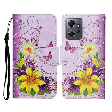 Colored Drawing Pattern Flip Leather Phone Case, For Xiaomi Redmi Note 12 4G Global