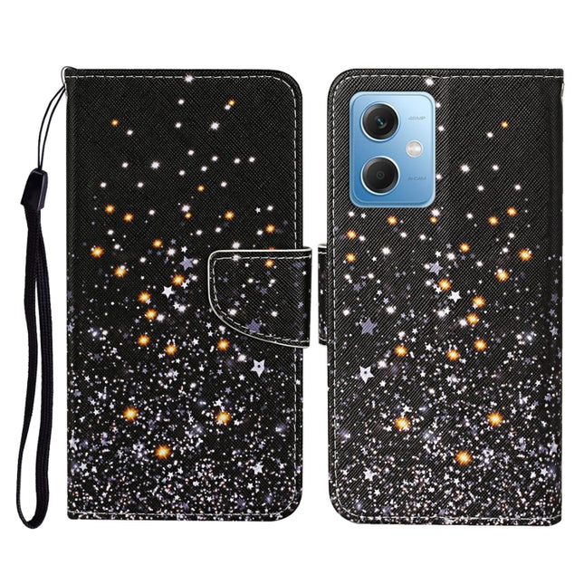 Colored Drawing Pattern Flip Leather Phone Case, For Xiaomi Redmi Note 12 5G Global/Poco X5