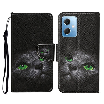 Colored Drawing Pattern Flip Leather Phone Case, For Xiaomi Redmi Note 12 5G Global/Poco X5