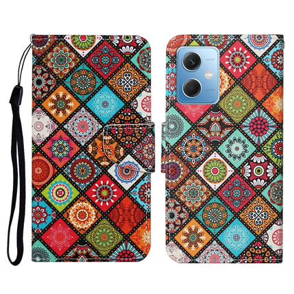 Colored Drawing Pattern Flip Leather Phone Case, For Xiaomi Redmi Note 12 5G Global/Poco X5