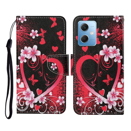 Colored Drawing Pattern Flip Leather Phone Case, For Xiaomi Redmi Note 12 5G Global/Poco X5