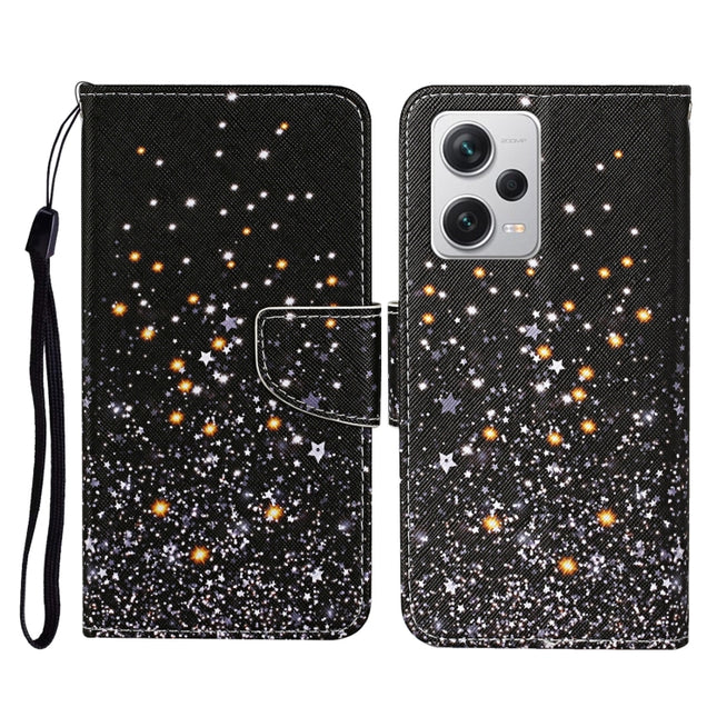 Colored Drawing Pattern Flip Leather Phone Case, For Xiaomi Redmi Note 12 Pro 5G/Poco X5 Pro