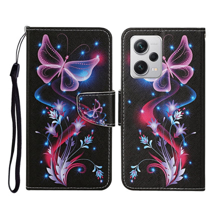 Colored Drawing Pattern Flip Leather Phone Case, For Xiaomi Redmi Note 12 Pro 5G/Poco X5 Pro