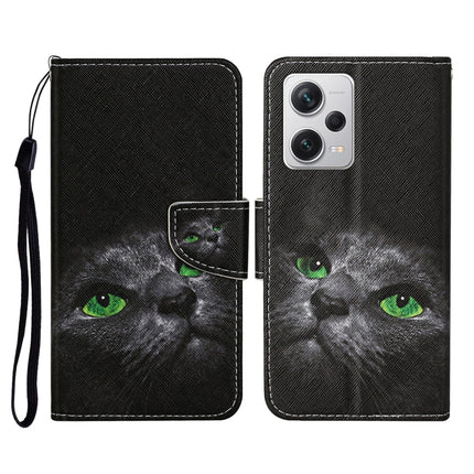 Colored Drawing Pattern Flip Leather Phone Case, For Xiaomi Redmi Note 12 Pro 5G/Poco X5 Pro