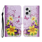 For Xiaomi Redmi Note 12 Pro 5G/Poco X5 Pro / Yellow Flower Butterfly