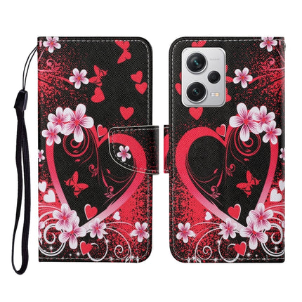 Colored Drawing Pattern Flip Leather Phone Case, For Xiaomi Redmi Note 12 Pro 5G/Poco X5 Pro
